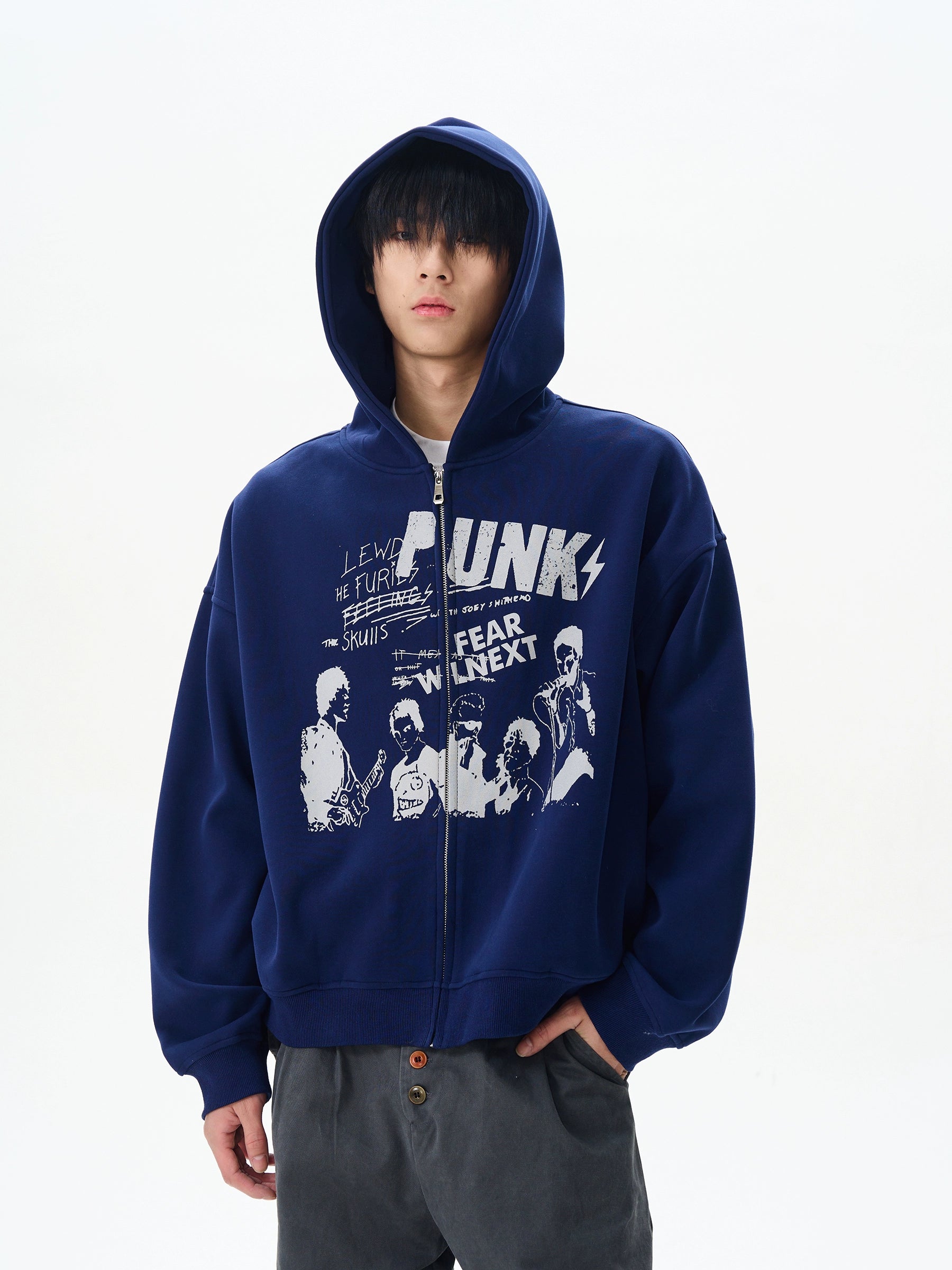 ウェア 0crypt punksX TK8 NO.1183 PUNK GRAPHIC ZIP UP JACKET – TEKK8